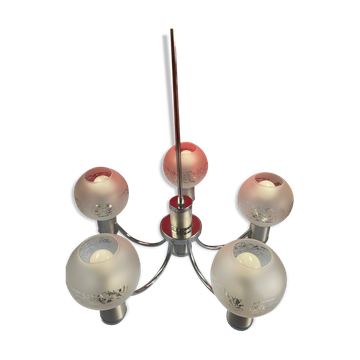 Lustre " vintage design" 70, 5 feux