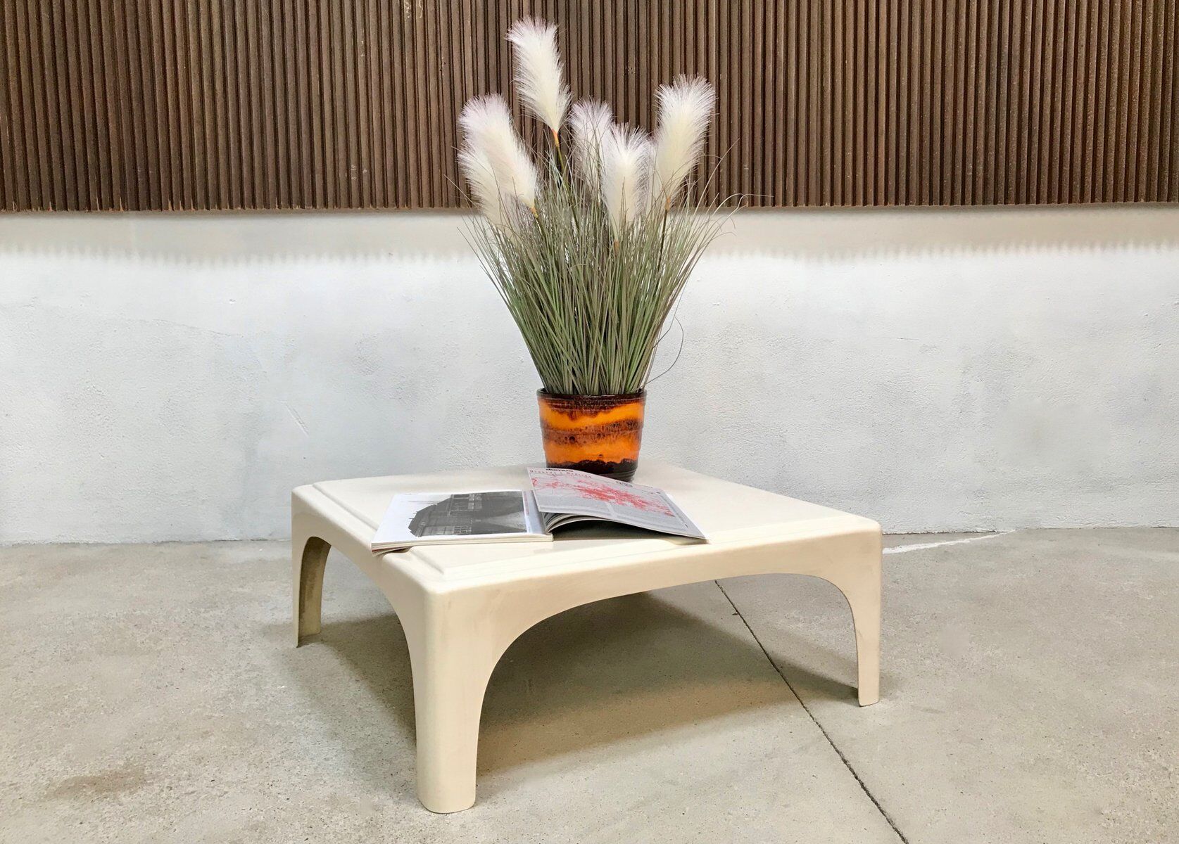 Early Space Age Side or Coffee Table in Fiberglass, West-Germany, 1960s