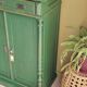 Antique cabinet in fir with green patina Metsä | Hector
