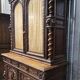 Two-body buffet in solid oak, richly carved in the Renaissance style.
