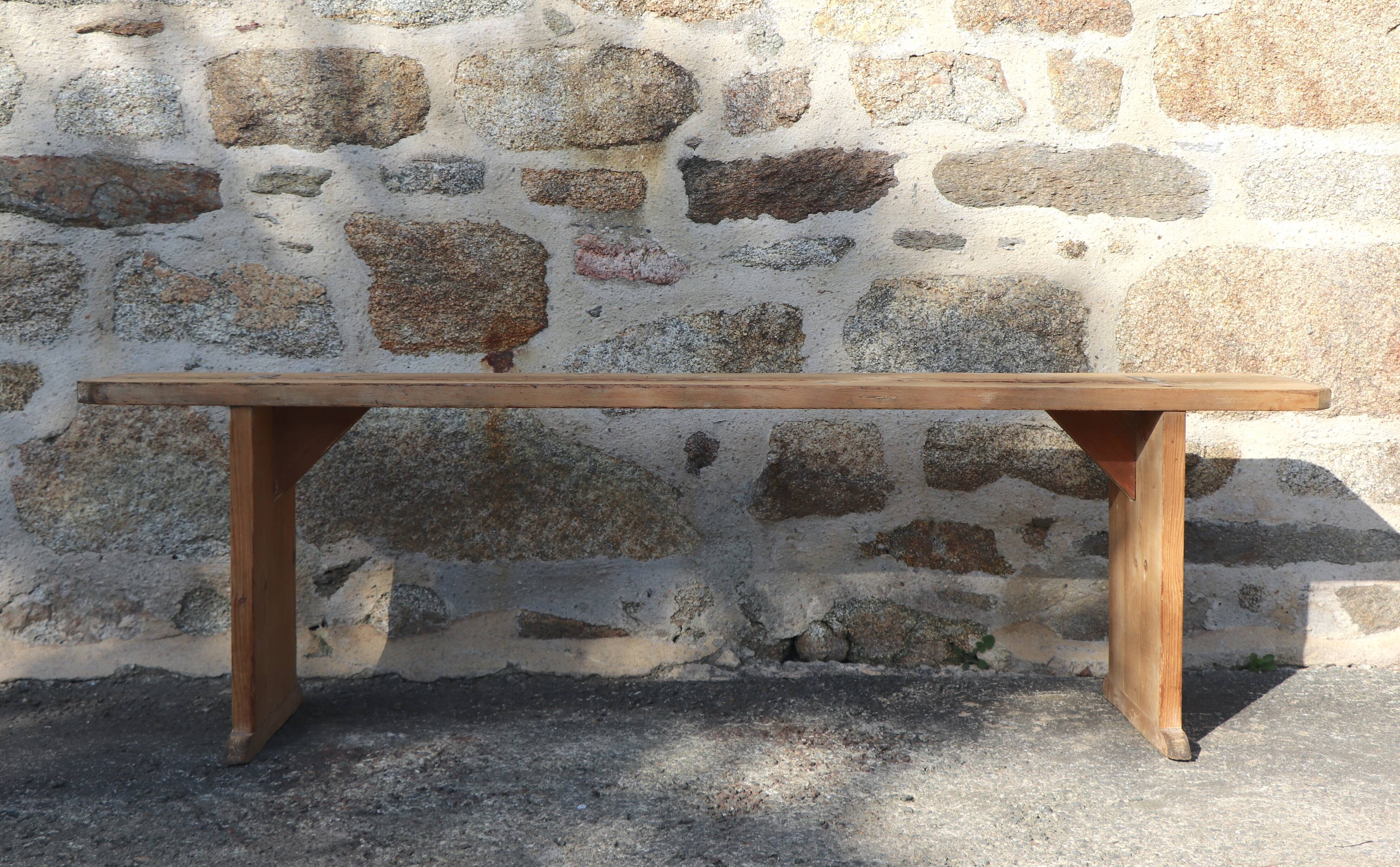 Old wooden bench patina
