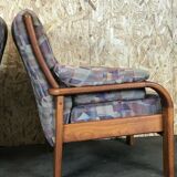 2x 60s 70s Teak Easy Chair Olsen & Laursen Danish Design Denmark