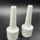 Pair of vintage white ceramic bud vases