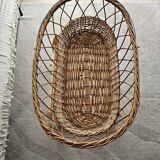 Moses Wicker Basket with Rocking Legs