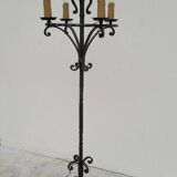 Candelabra floor lamp wrought iron candlestick