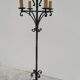 Candelabra floor lamp wrought iron candlestick