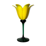 Tulip-shaped glass paste standing vase