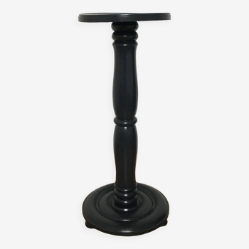 Large black oak side table