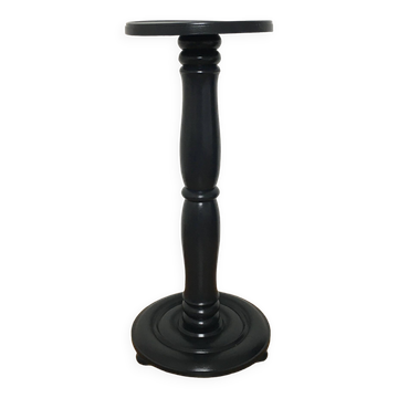 Large black oak stool