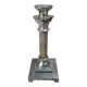 Silver-plated column candlestick – Corinthian style
