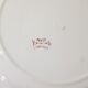 Set of 6 dessert plates in Luneville earthenware, iron earth, polychrome
