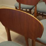 Set of six teak chairs, Danish design, 1970s, production: Denmark