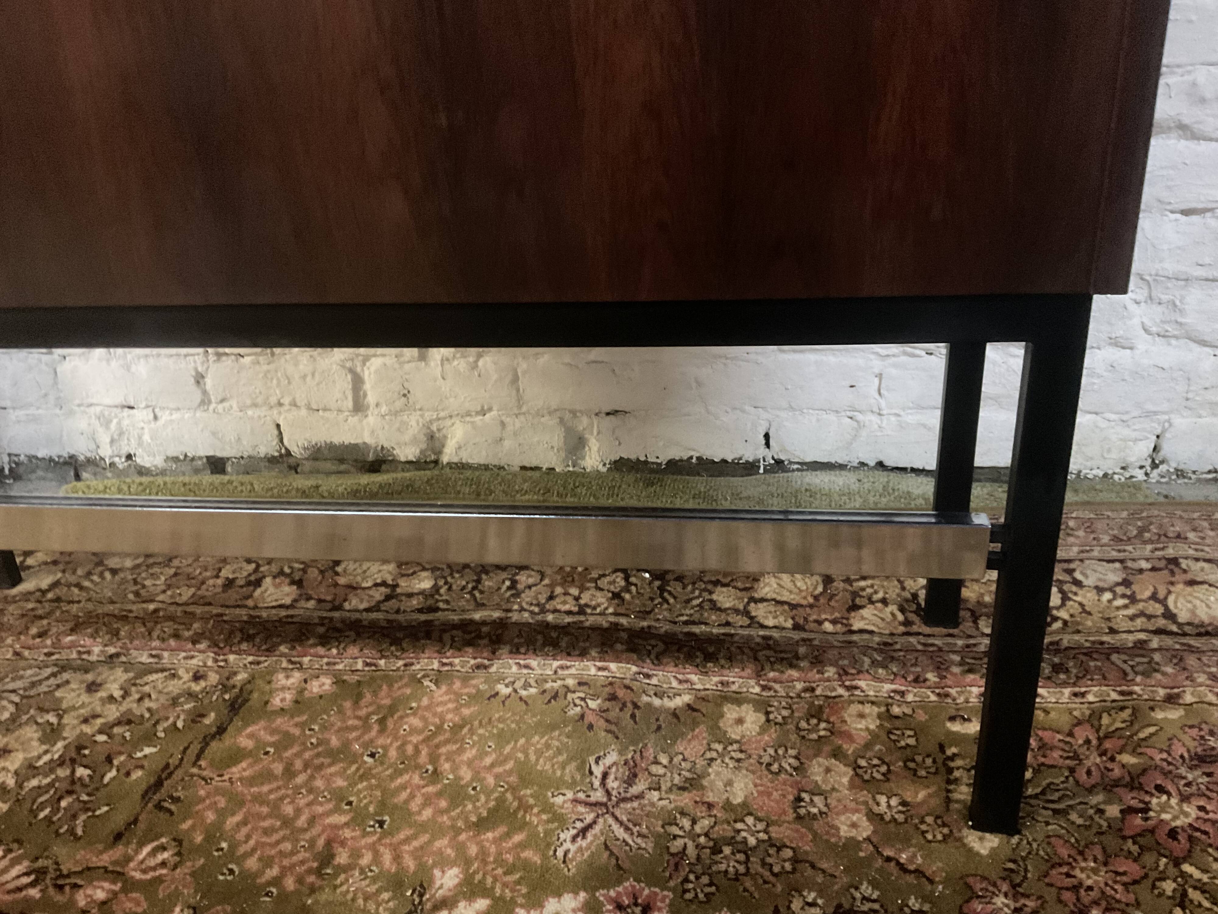 Vintage rosewood bar by Metalform from the 60s