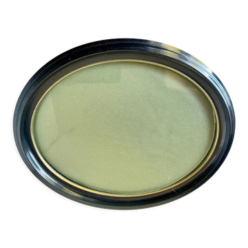 Oval  bakelite black frame  29 cm x 23 cm