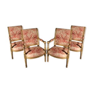 Lot de 4 chaises directoire