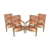 Lot de 4 chaises directoire
