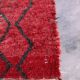 Red Boujad Moroccan rug - 100 x 229 cm