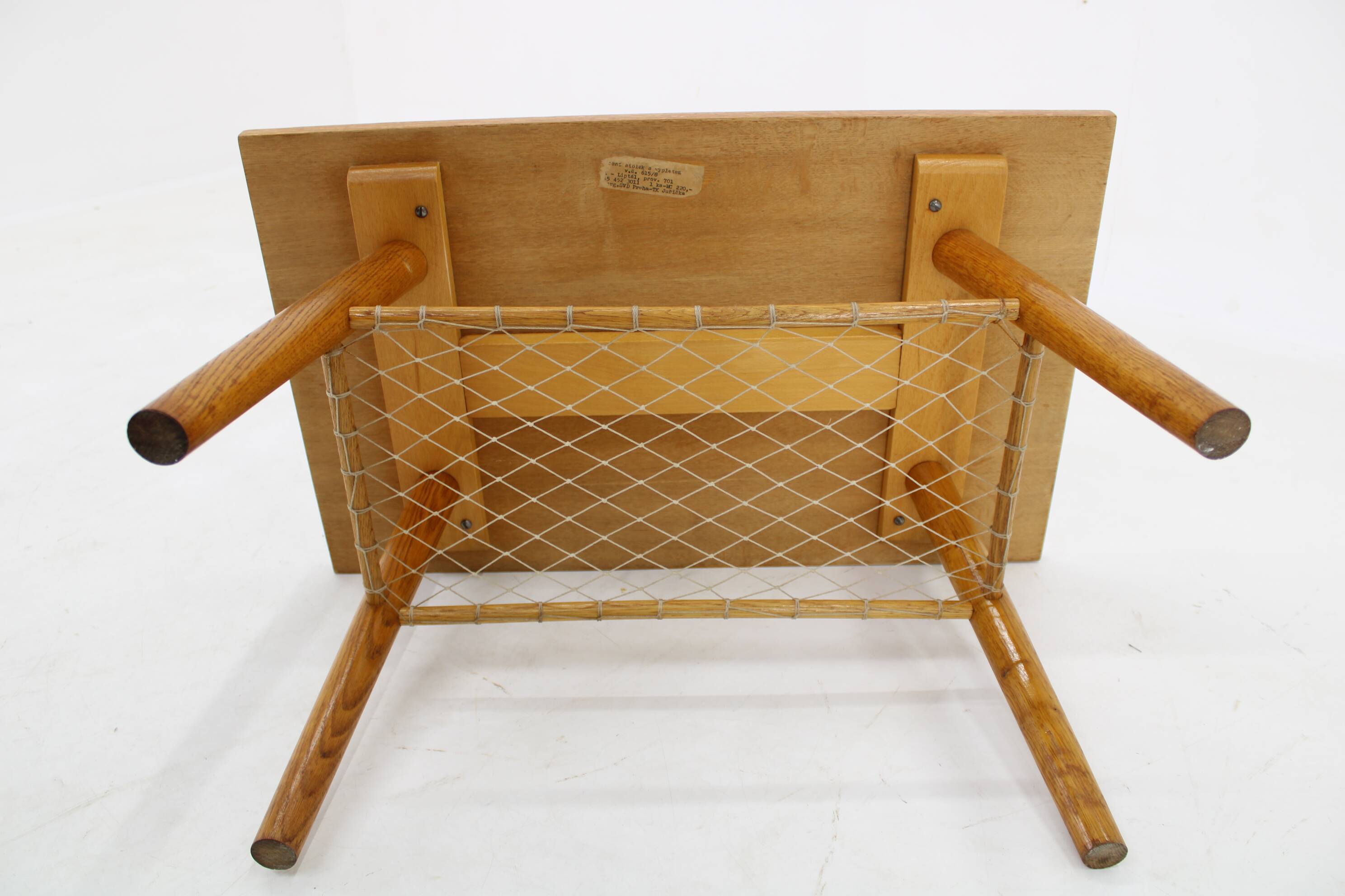 1960s Oak Side/Coffee Table, Czechoslovakia