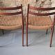 Arne Wahl Iversen - Pair of chairs GS-70 Ed. Glyngore Stolefabrik 1960 DK