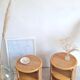 Pair of wicker bedside tables circa the 1970s.