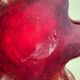 Red Murano glass vase from the 70s