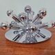 Sputnik ceiling light in chrome metal, Space Age style, 70s