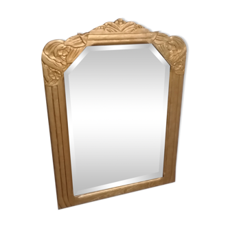 Miroir ancien en chêne 80x100cm
