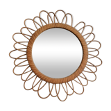 Rattan mirror