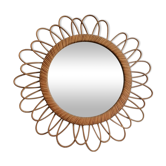 Rattan mirror