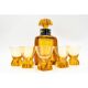 Crystal carafe and 5 glasses, WMF Germany, Art Deco.
