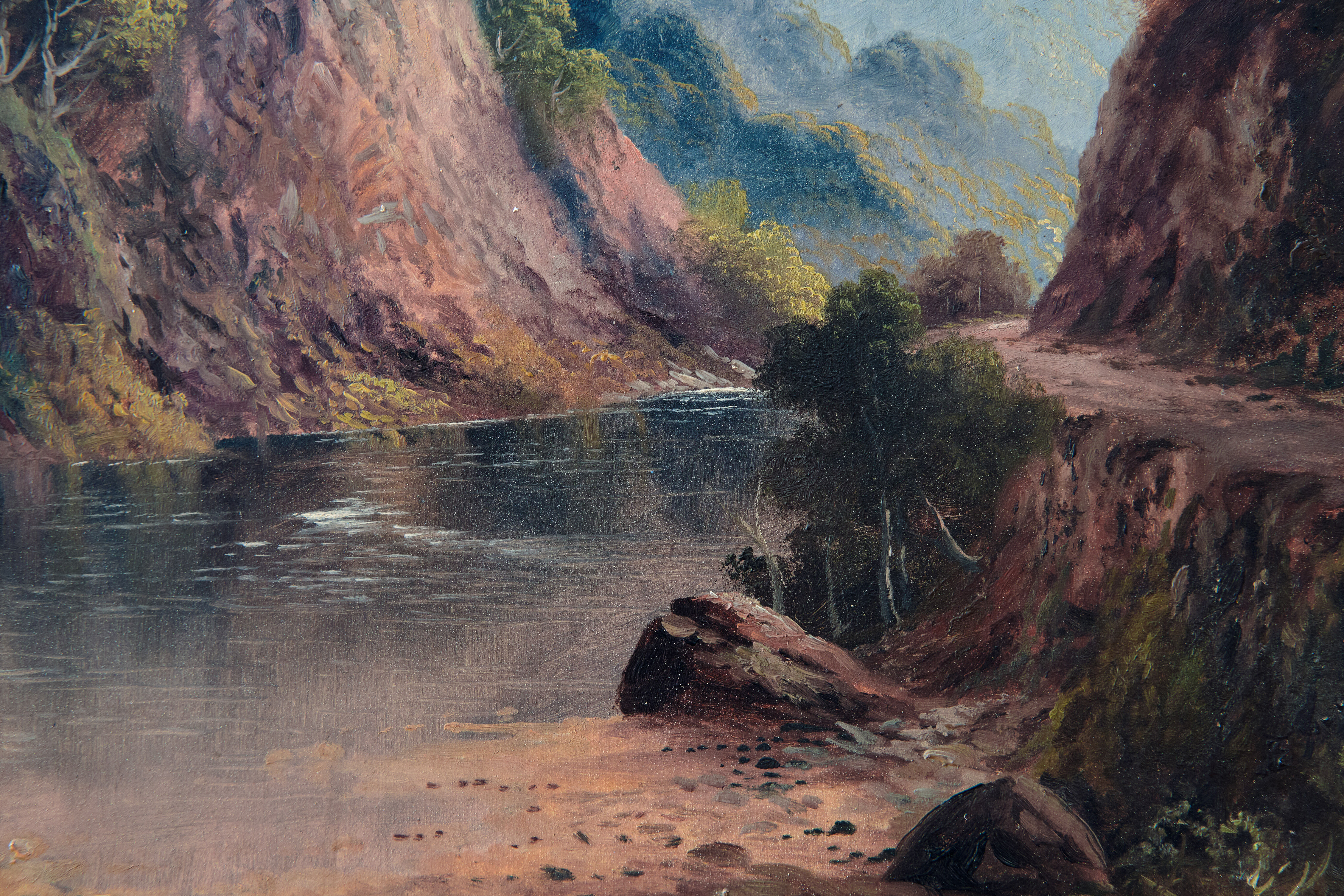 <Valle alpina>, peintre du 19ème siècle