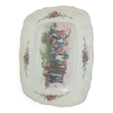 Plat de service. Faïencerie Digoin Sarreguemines. Motif Alsacien.