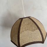 Lot 2 vintage pendant lights