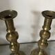Pair of solid brass candlesticks