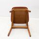 Mid-century colour chair, vintage wooden accent seating, 1960s