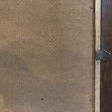 Oil on panel portrait of an old bearded man