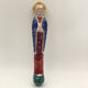 Virgin in polychrome enameled earthenware, 20th century