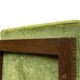 Vintage armchair solid wenge design 60s leather armrests design