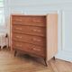 Commode au design scandinave vintage rénovée, années 60