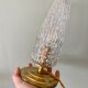 Vintage tulip table lamp in glass