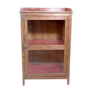 Vitrine en teck birman