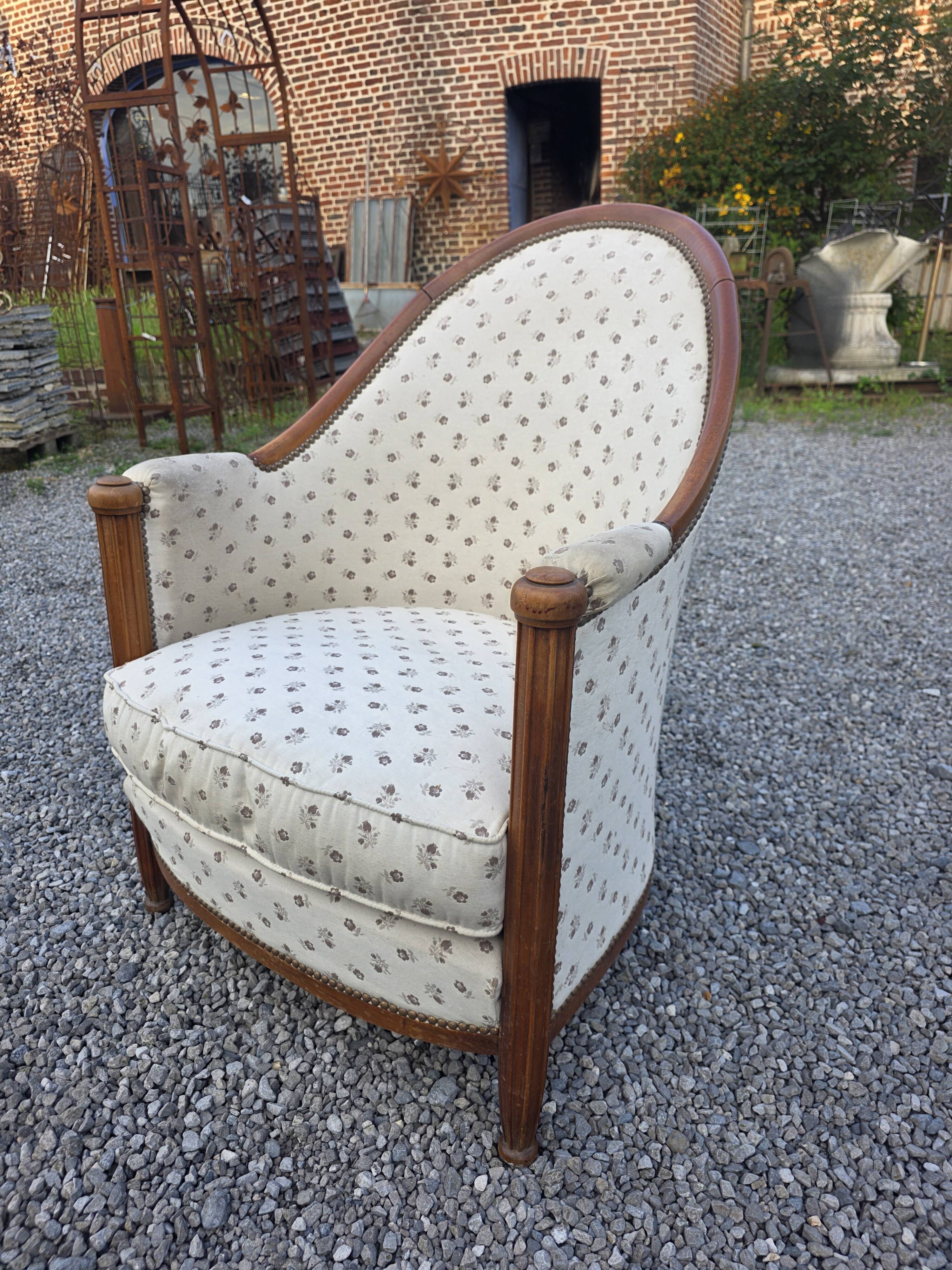 Fauteuil art déco des années 1930