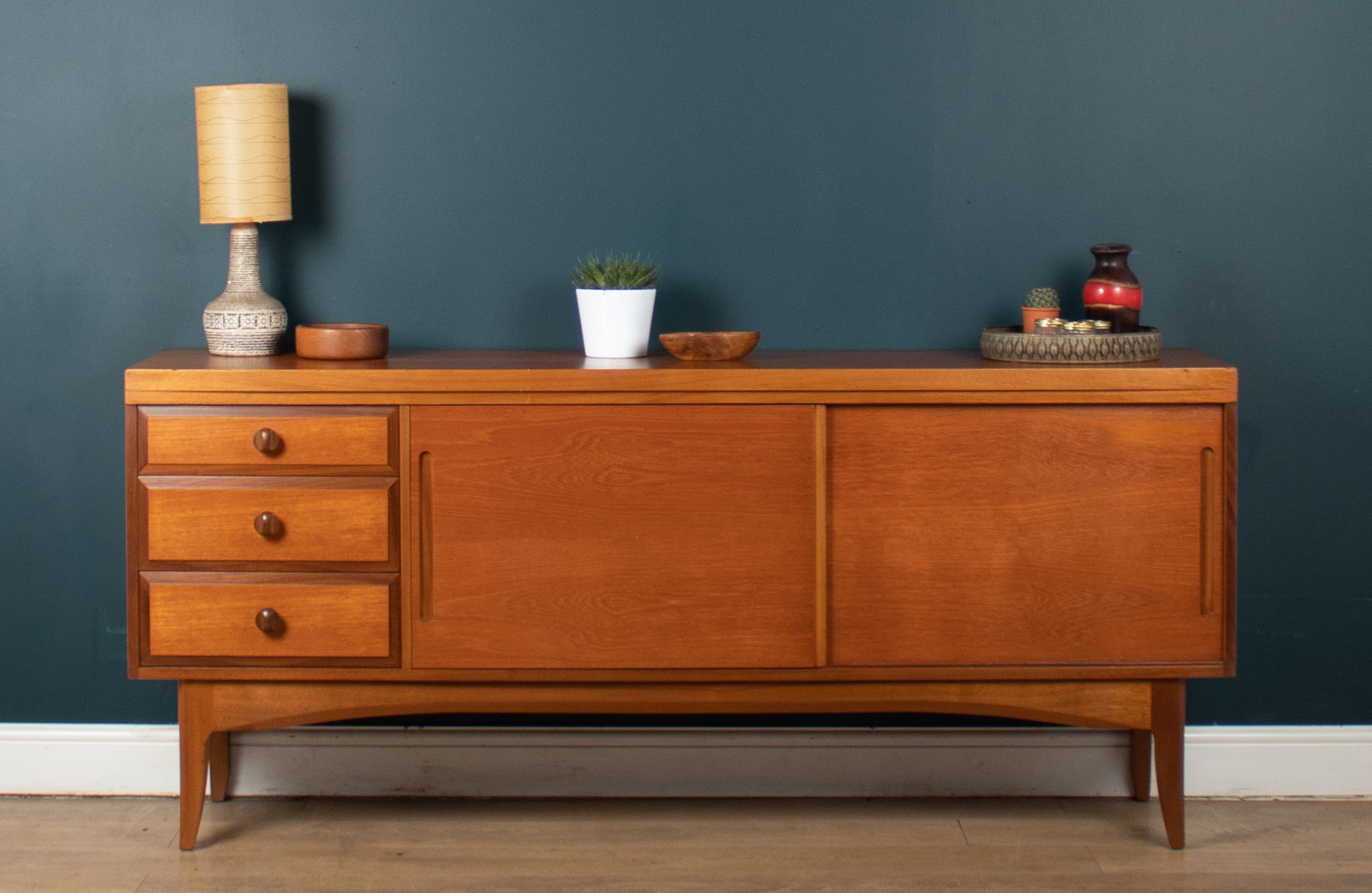 Retro Teak 1960s Short Sideboard By Uniflex