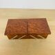 Walnut magnifying glass jewel box and mirrors