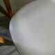 Pair of wooden chairs and skai scandinavian style