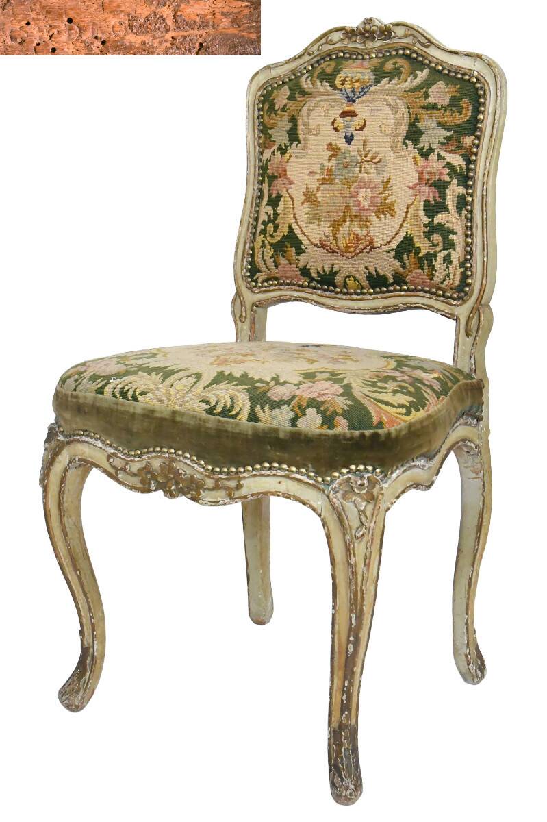 Louis XV period chair stamped by Claude-François DROUILLY
