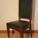Set of 6 Art deco chairs in mahogany
