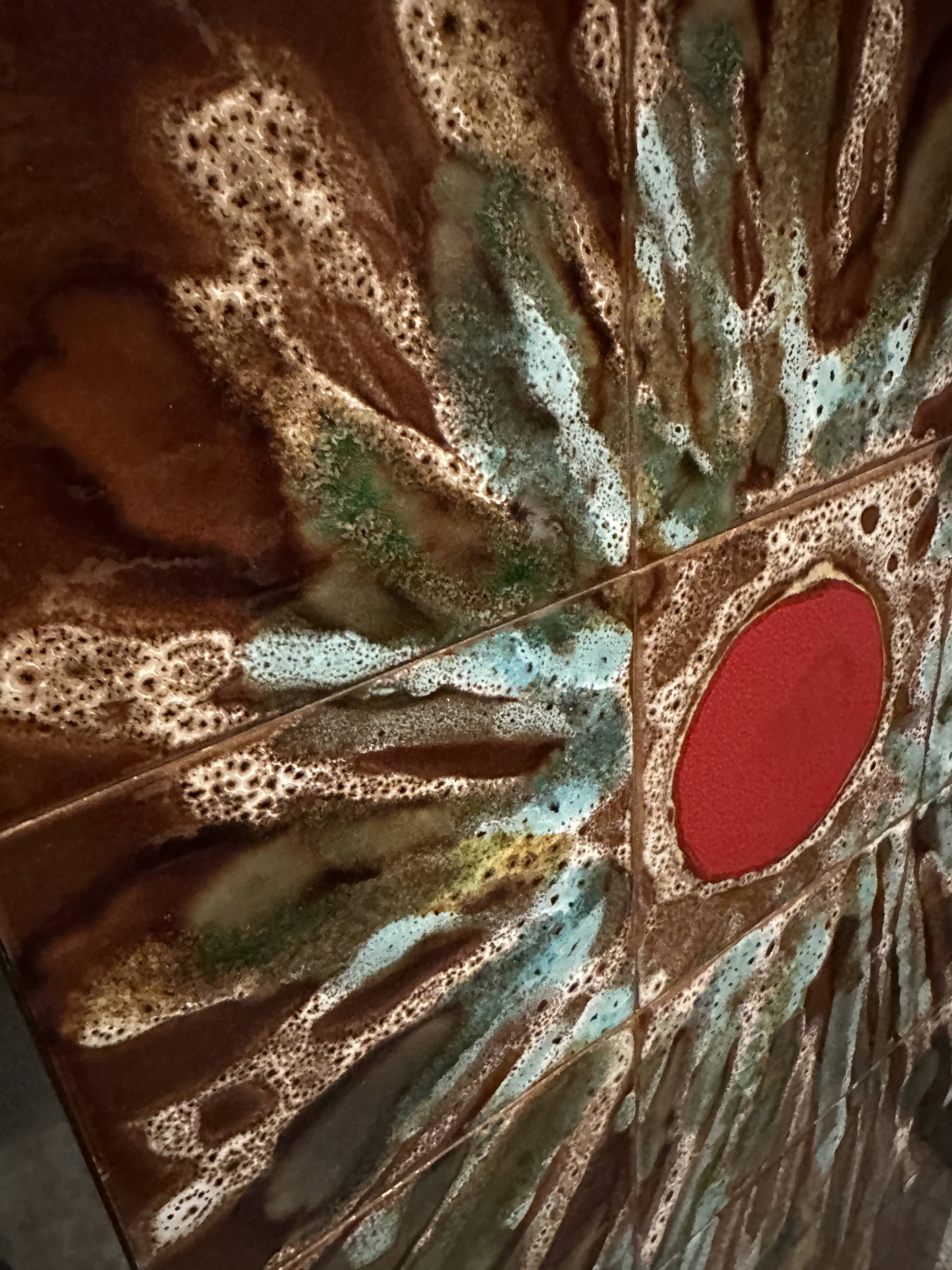 Vintage ceramic tableau 1960