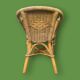 Small children's armchair in rattan and bamboo – hand-woven – vintage
