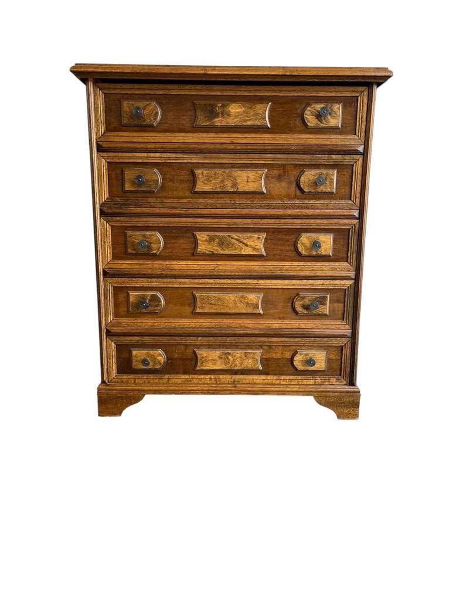 Vintage wooden chest of drawers / wardrobe / dresser